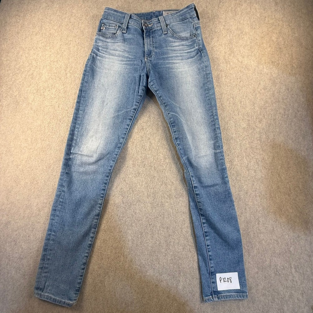 AG Adriano Goldschmied The Prima Mid Rise Skinny Jeans Blue Size 25R 177722YRDT